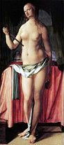 Альбрехт Дюрер. Самоубийство Лукреции. 1518 год. Баварское государственное собрание картин в Мюнхене.